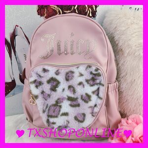 💗🌺{Juicy Couture} pink and cheetah print backpack🌺💗